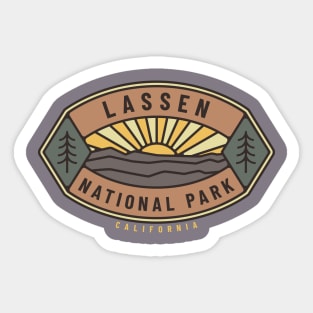 Lassen National Park Logo Sticker